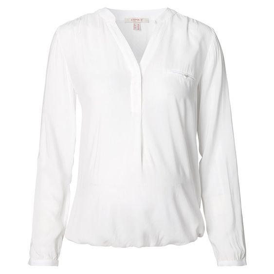 Esprit Bluse Langarm mit Stillfunktion - Offwhite - Gr. 40