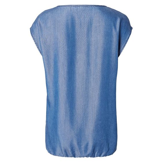 Esprit Blusen-Shirt Kurzarm - Blau - Gr. 38