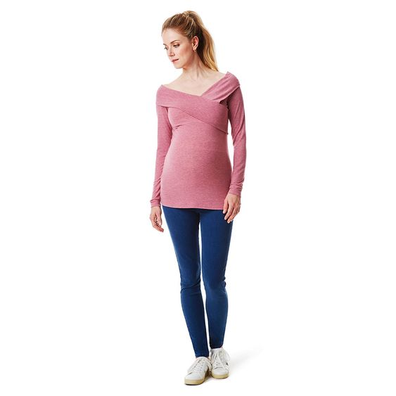 Esprit Langarmshirt mit Stillfunktion - Altrosa - Gr. S