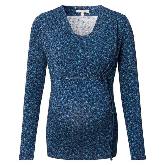 Esprit Langarmshirt mit Stillfunktion - Blau - Gr. S
