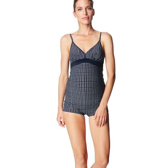 Esprit Tankini Hose Yoki - Blumen Dunkelblau - Gr. XS/S