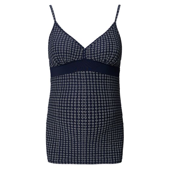 Esprit Tankini Top Koka - Blumen Dunkelblau - Gr. XS/S