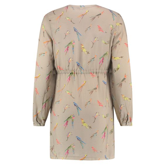 Esprit Tunika mit Stillfunktion - Vögel Beige - Gr. 36