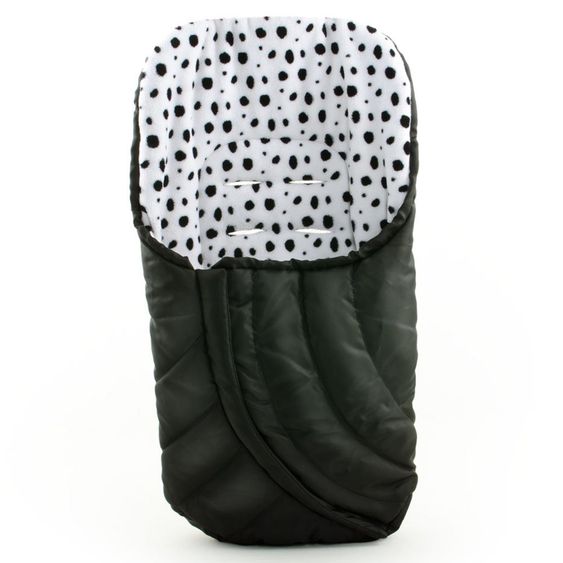 Euret Fußsack Chic für Babyschale - Schwarz Weiß
