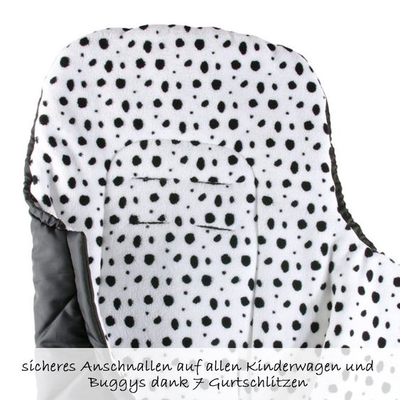Euret Fußsack Chic für Babyschale - Schwarz Weiß