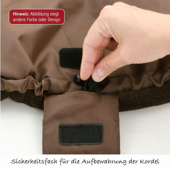Euret Fußsack Chic für Babyschale - Schwarz Weiß