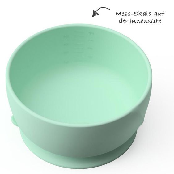 Everyday Baby Silikon-Esslernschüssel mit Saugfuß - Mint Green
