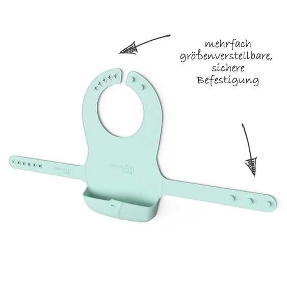 Everyday Baby Silikon-Lätzchen faltbar - Mint Green