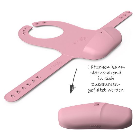 Everyday Baby Silikon-Lätzchen faltbar - Purple Rose