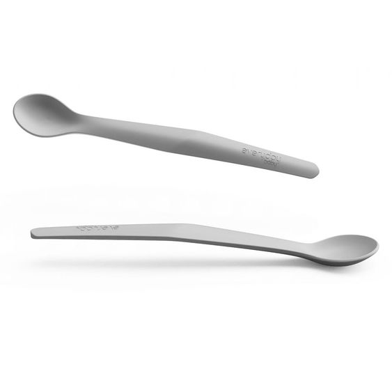 Everyday Baby Silikon-Löffel 2er Pack - Quiet Grey