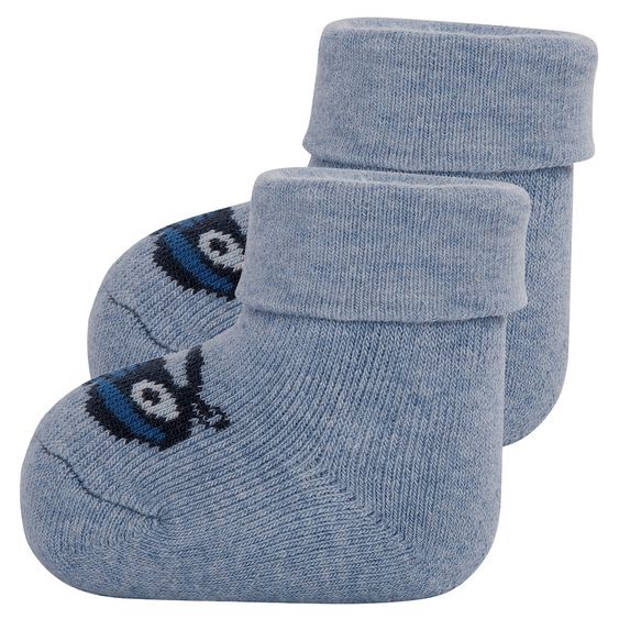 Ewers Erstlingssocken 3er Pack - Blau Beige - Gr. 0 - 4 Monate