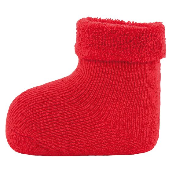 Ewers Erstlingssocken 3er Pack - Gr. 0 - 4 Monate - Rot Marine Offwhite