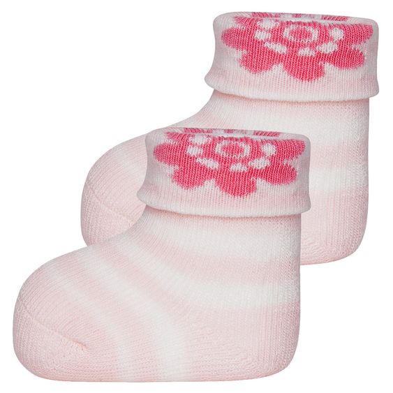 Ewers Erstlingssocken 3er Pack - Rosa Weiß Pink - Gr. 0 - 4 Monate