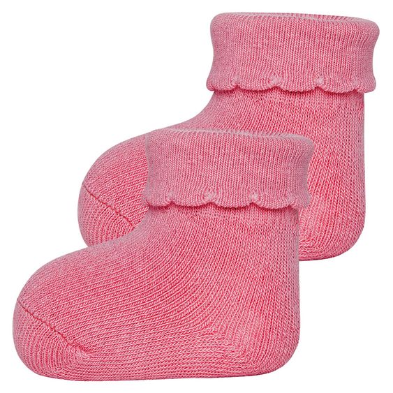 Ewers Erstlingssocken 3er Pack - Rosa Weiß Pink - Gr. 0 - 4 Monate