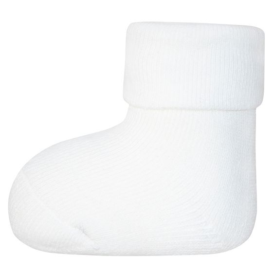 Ewers First Baby Socks 3 Pack - White Beige - Size 0 - 4 months