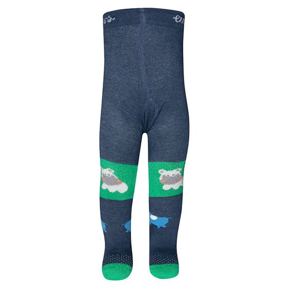 Ewers Krabbelstrumpfhose - Dschungel Dunkelblau - Gr. 74