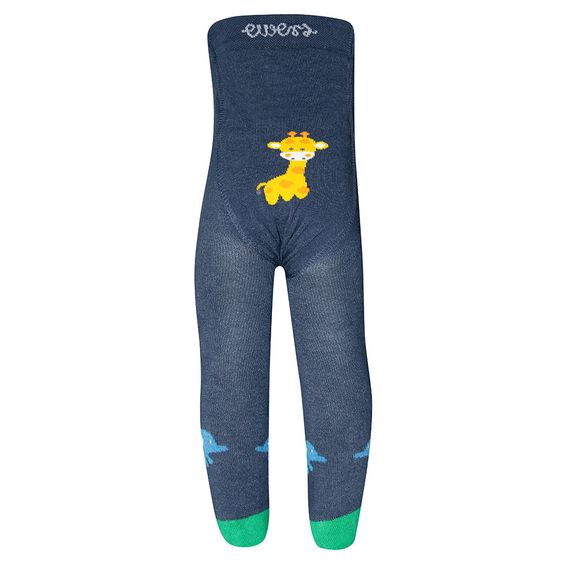 Ewers Krabbelstrumpfhose - Dschungel Dunkelblau - Gr. 74