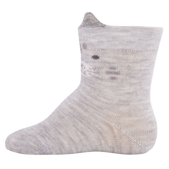 Ewers Socken 2er Pack - Katze Grau Melange - Gr. 16-17