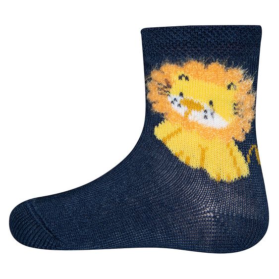 Ewers Socken Löwe - Dunkelblau - Gr. 16-17