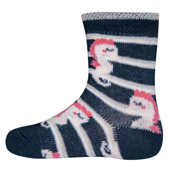 Ewers Socken Seepferdchen - Dunkelblau - Gr. 16-17