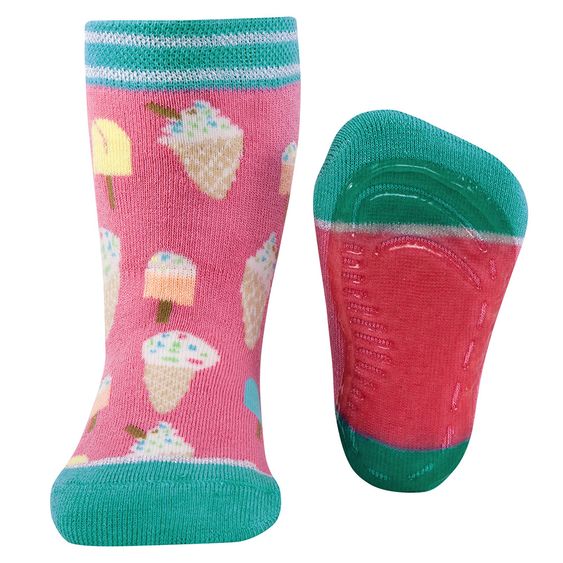 Ewers Socken Stoppi - Eis Cream Rosa Grün - Gr. 19-20