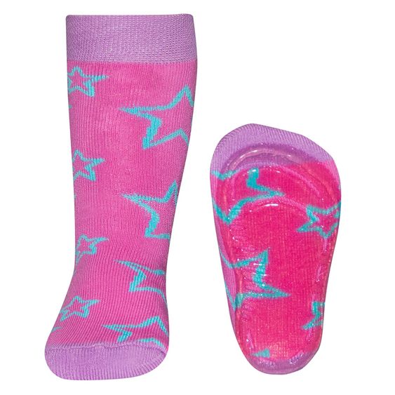 Ewers Socken Stoppi - Sterne Pink - Gr. 19/20