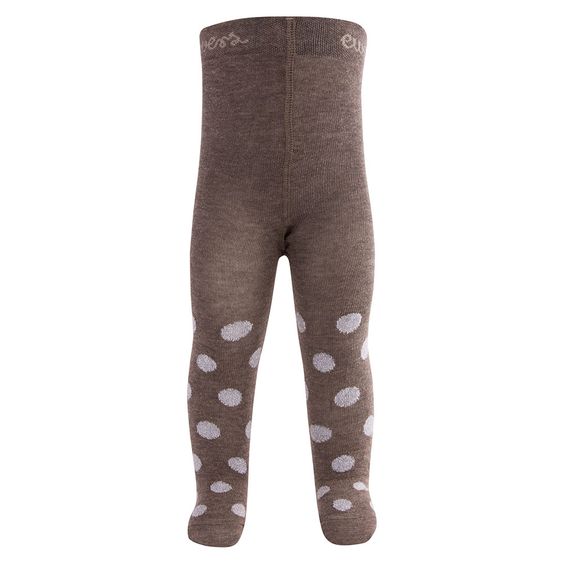Ewers Strumpfhose mit Glitzerpunkten - Braun - Gr. 62