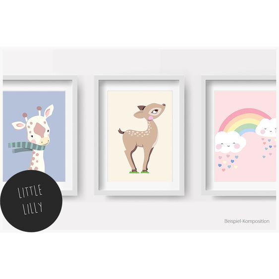 Fabeltal Kinderzimmer-Bild Little Lilly - A4