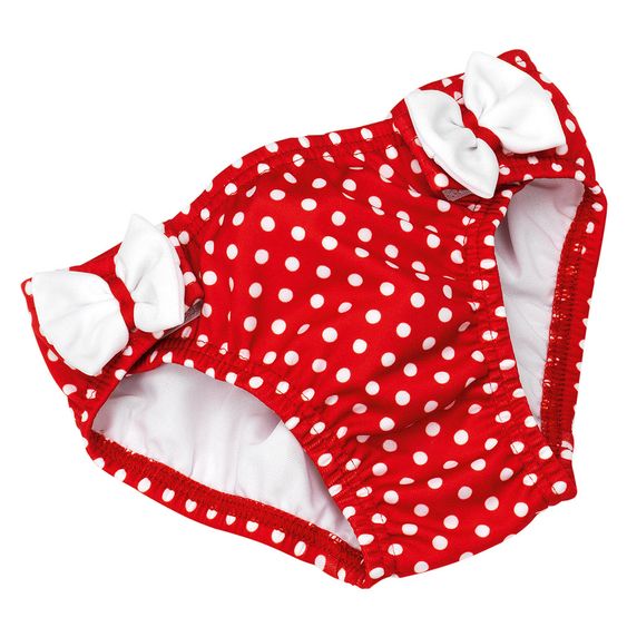 Fashy Bade-Windelhose - Pünktchen Rot Weiß - Gr. 62/68