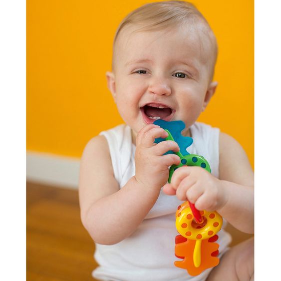 Fashy Teething rattle - key ring