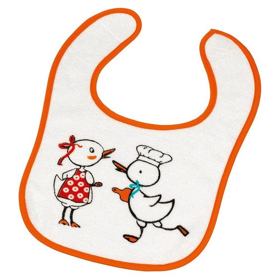 Fashy Klett-Lätzchen Frottee 5er Pack - Enten