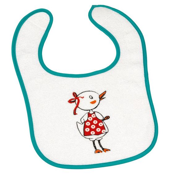 Fashy Klett-Lätzchen Frottee 5er Pack - Enten