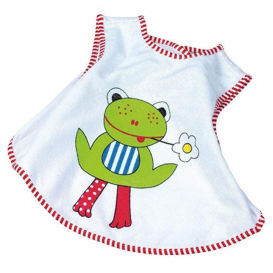 Fashy Klett-Lätzchen Frottee mit Folienrückseite - Frosch