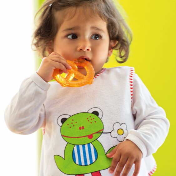 Fashy Klett-Lätzchen Frottee mit Folienrückseite - Frosch