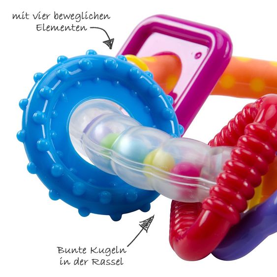 Fashy Ring-Rassel mit beweglichen Elementen