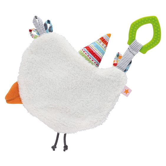 Fashy Schnuffeltuch mit Beißring - Vogel