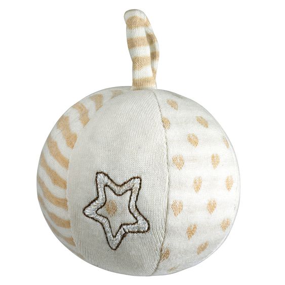 Fashy Stoffball Organic mit Rassel 8 cm - Stern