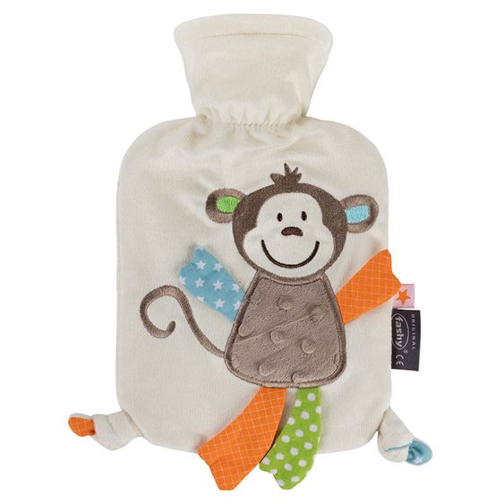 Fashy Wärmflasche mit Flauschbezug 0,8 l - Affe Affonso