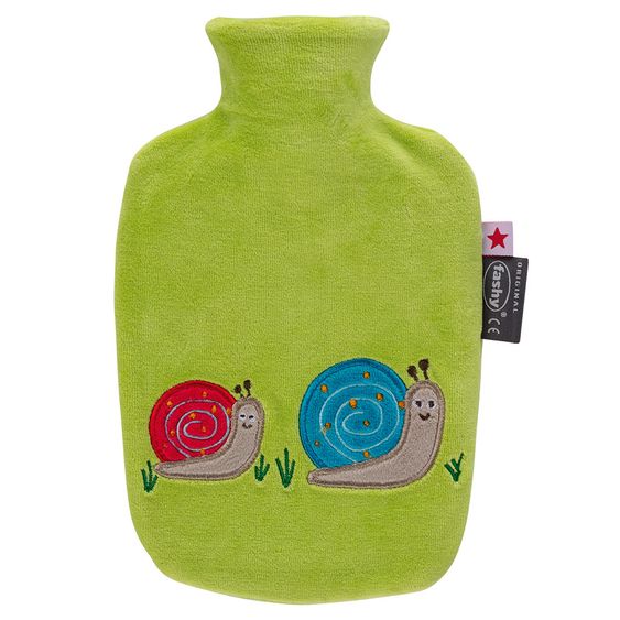 Fashy Wärmflasche mit Flauschbezug 0,8 l - Schnecke