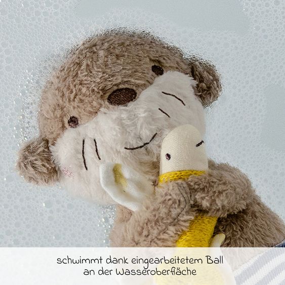 Fehn 2-tlg. Bade-Set - Kapuzenbadetuch & Badetier - Otter