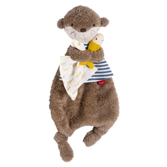 Fehn 3-tlg. Geschenk-Set zur Geburt Schmusetuch, Spieluhr & Greifling - Otter
