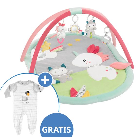 Fehn 3D Activity-Decke Aiko & Yuki + GRATIS Strampler & Shirt- Let´s have a Party