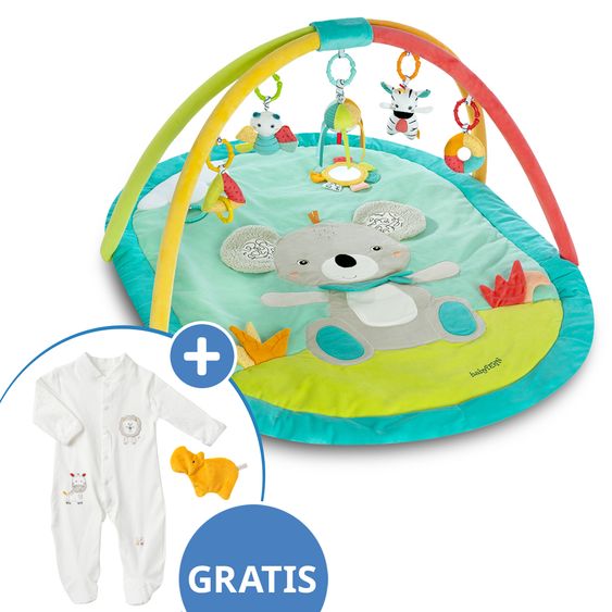 Fehn 3D Activity-Decke Koala - DoBabyDoo + GRATIS Schlafanzug & Knistertier NATUR aus Bio-Baumwolle