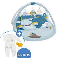 3D Activity-Decke Little Castle + GRATIS Schlafanzug & Knistertier NATUR aus Bio-Baumwolle