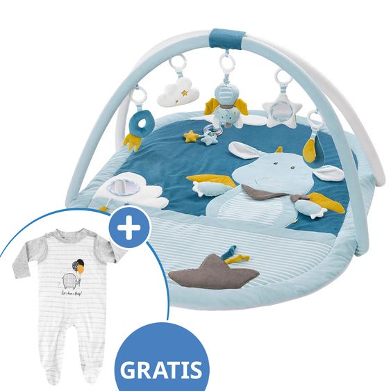 Fehn 3D Activity-Decke Little Castle + GRATIS Strampler & Shirt- Let´s have a Party