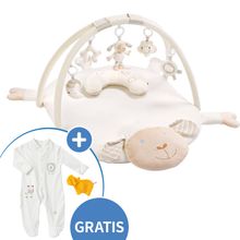 3D Activity-Decke Schaf - Baby Love + GRATIS Schlafanzug & Knistertier NATUR aus Bio-Baumwolle