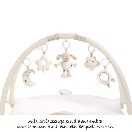 Fehn 3D Activity-Decke Schaf - Baby Love + GRATIS Strampler & Shirt- Let´s have a Party