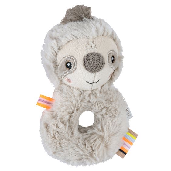Fehn Grasping toy with rattle - sloth