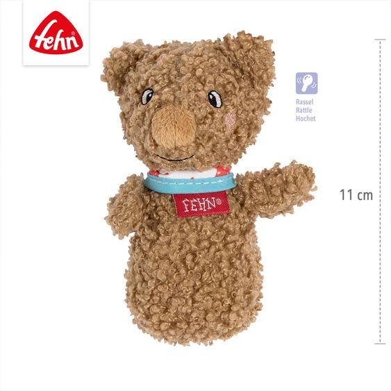 Fehn Mini-Rassel 11 cm - Bär