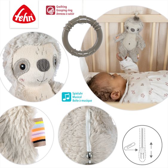 Fehn Mini music box 24 cm - Sloth